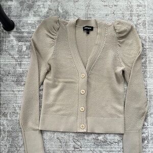 Express Tan Cardigan Sweater